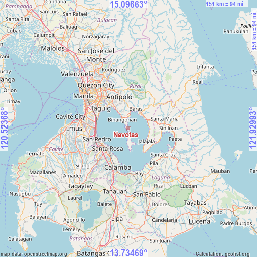 Navotas on map