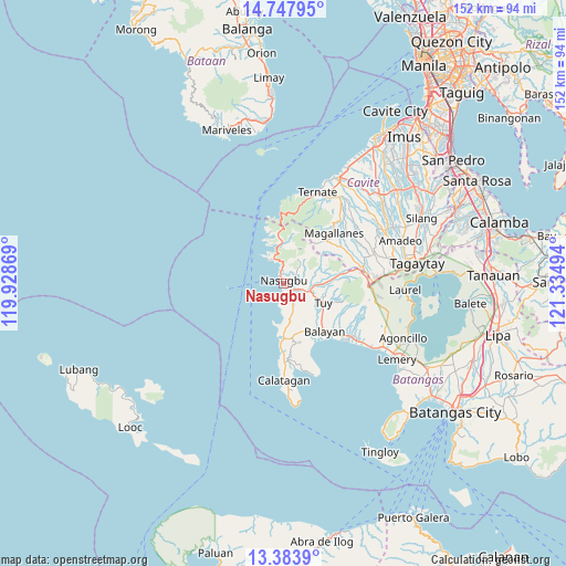 Nasugbu on map