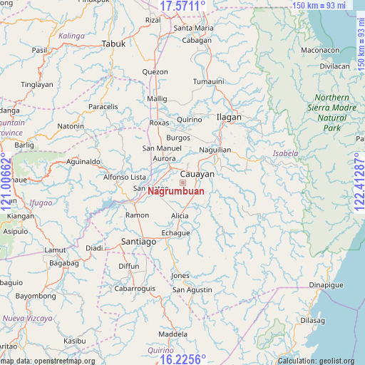 Nagrumbuan on map