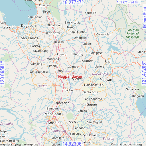 Nagpandayan on map