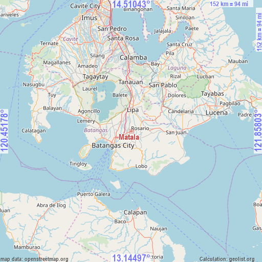 Matala on map