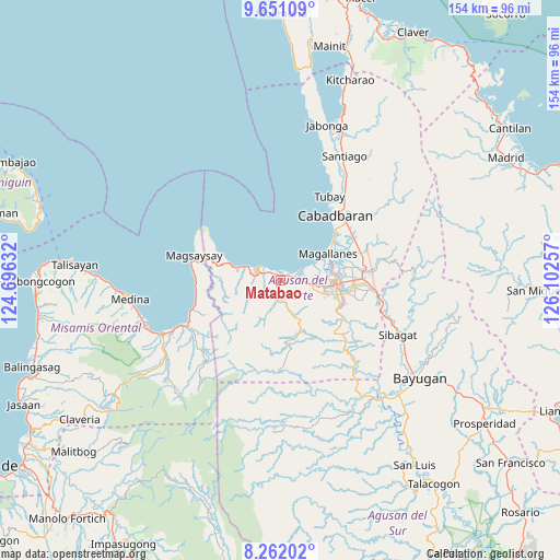 Matabao on map