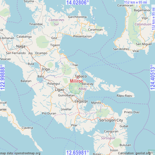 Miliroc on map