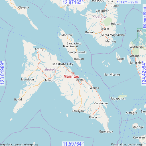 Marintoc on map