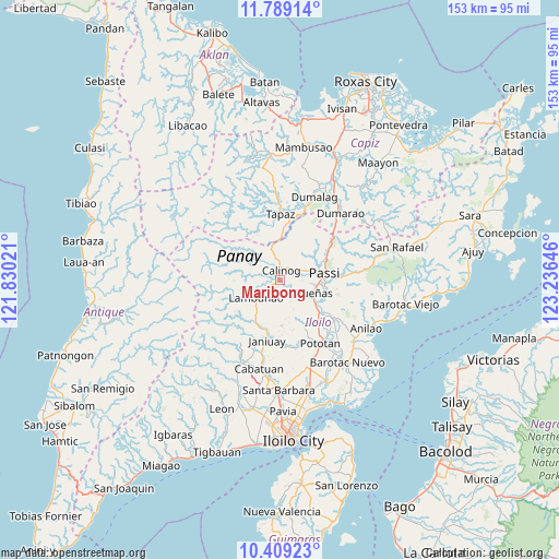 Maribong on map