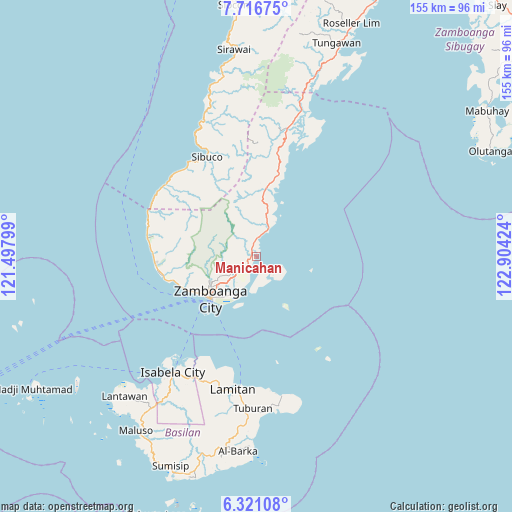 Manicahan on map
