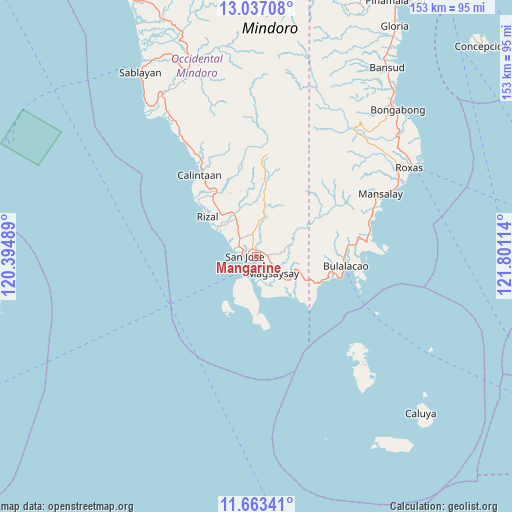 Mangarine on map