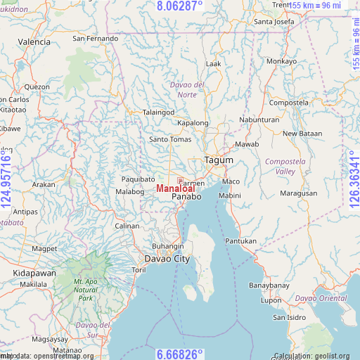 Manaloal on map