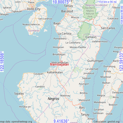 Mambagatan on map