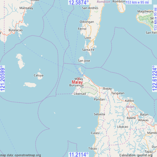 Malay on map