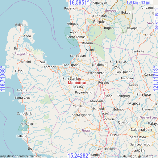 Malasiqui on map