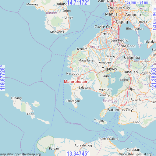 Malaruhatan on map