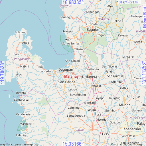 Malanay on map