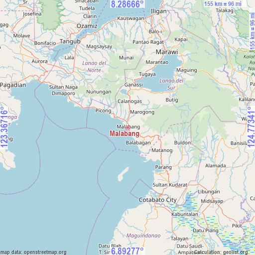 Malabang on map