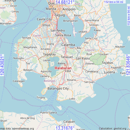 Malabanan on map