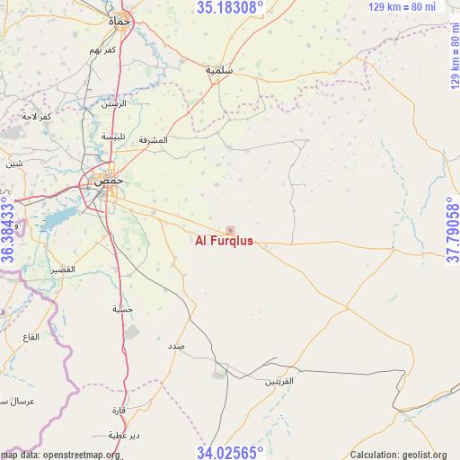 Al Furqlus on map