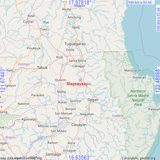 Magsaysay on map