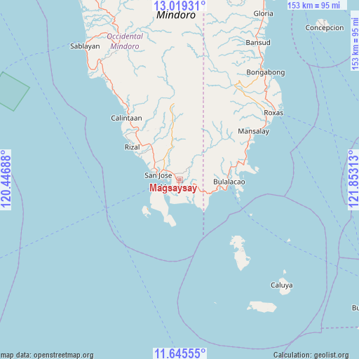 Magsaysay on map