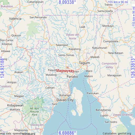 Magsaysay on map