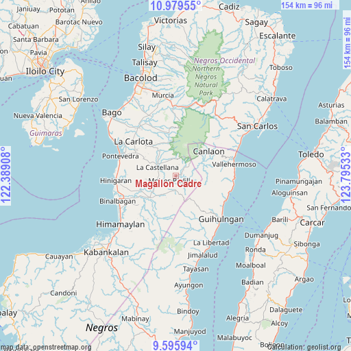 Magallon Cadre on map