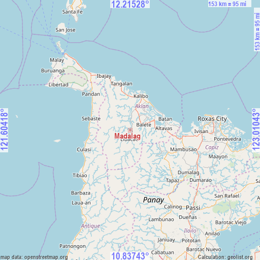 Madalag on map