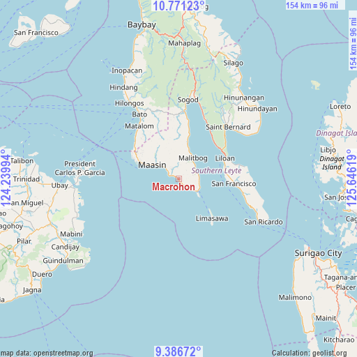 Macrohon on map