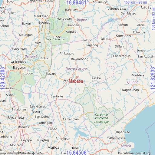Mabasa on map