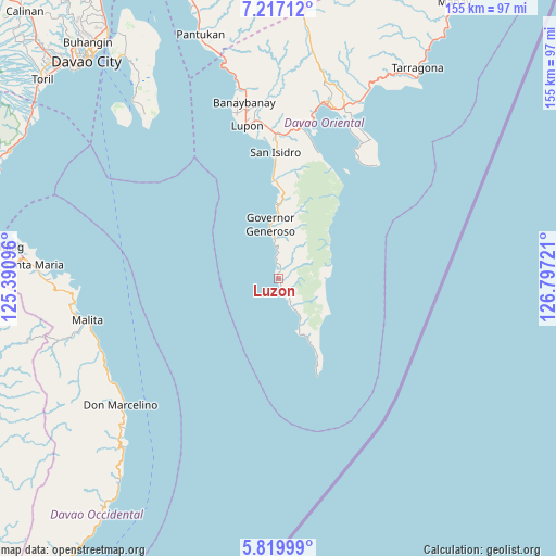 Luzon on map
