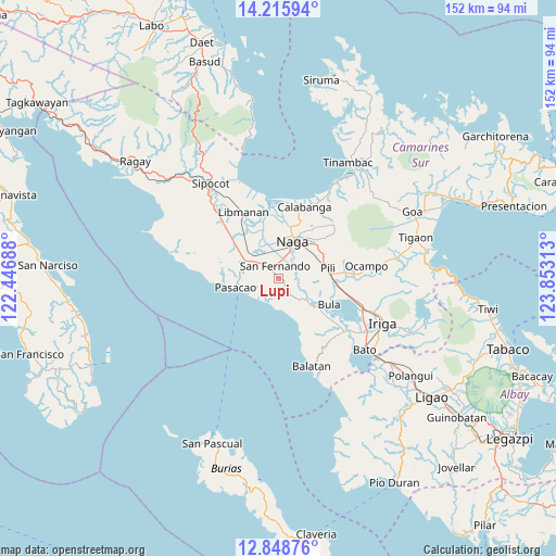 Lupi on map