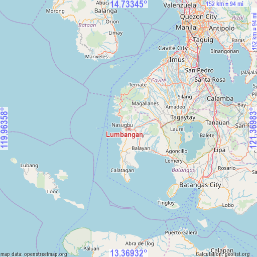 Lumbangan on map