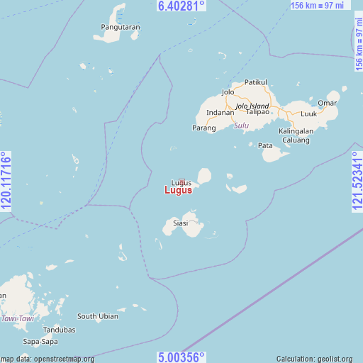 Lugus on map