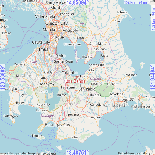 Los Baños on map