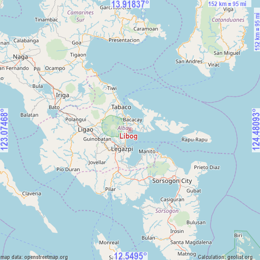 Libog on map