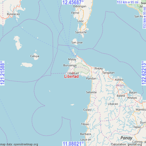 Libertad on map