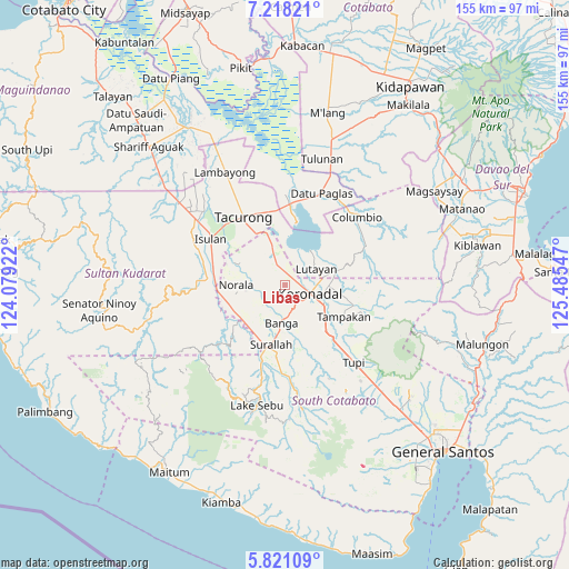 Libas on map