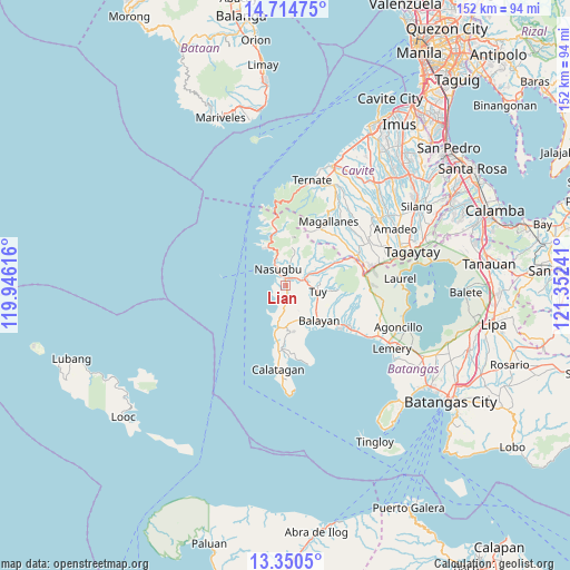 Lian on map