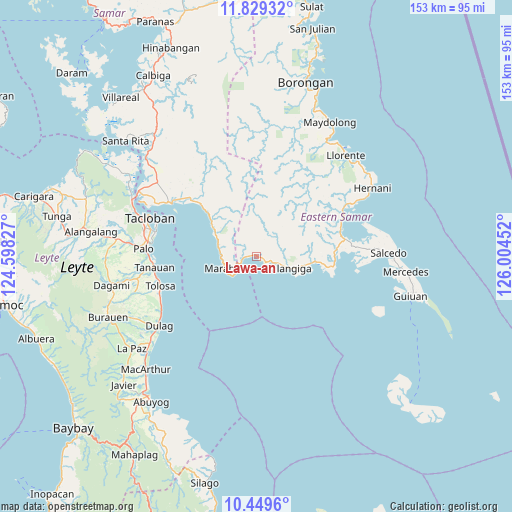 Lawa-an on map