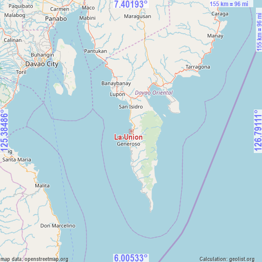 La Union on map