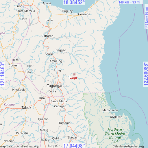 Lapi on map