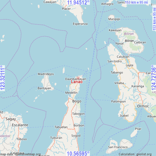 Lanao on map