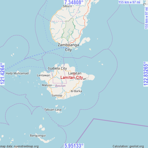 Lamitan City on map