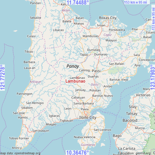 Lambunao on map
