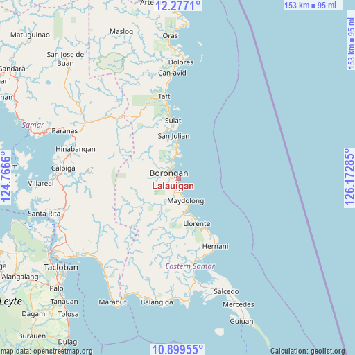 Lalauigan on map
