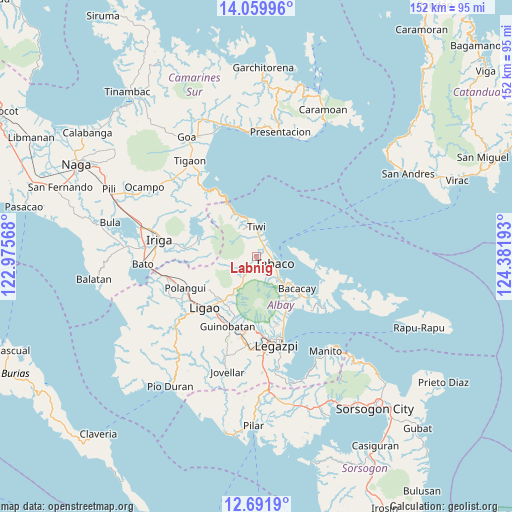 Labnig on map