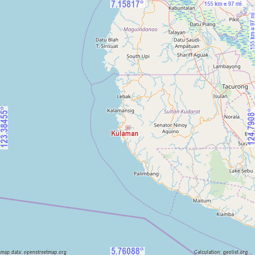 Kulaman on map