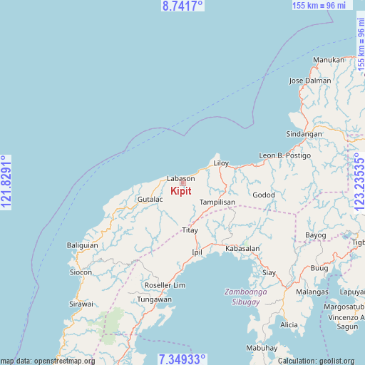 Kipit on map
