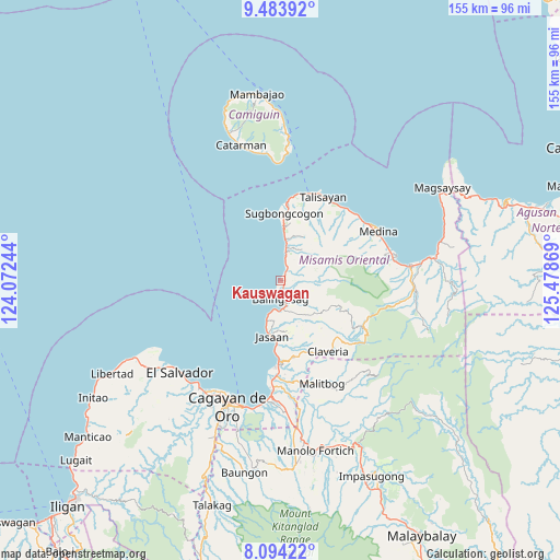 Kauswagan on map