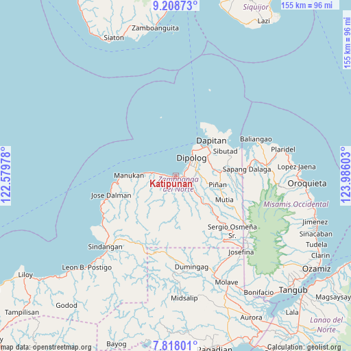 Katipunan on map