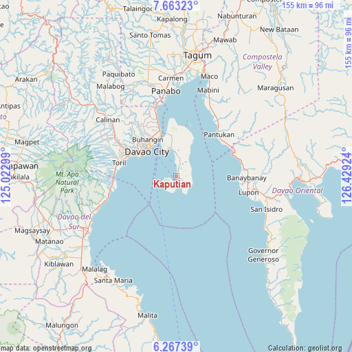 Kaputian on map