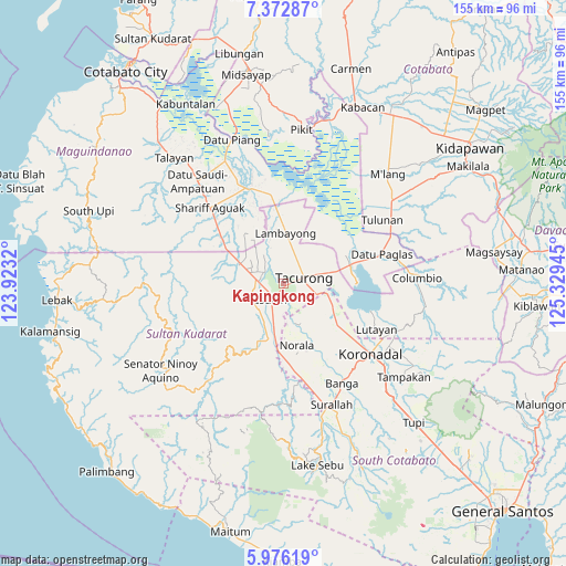Kapingkong on map